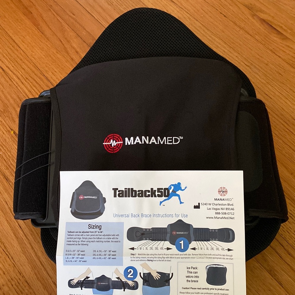 Tailback 50 -Manamed adjustable 25”-68” universal back brace